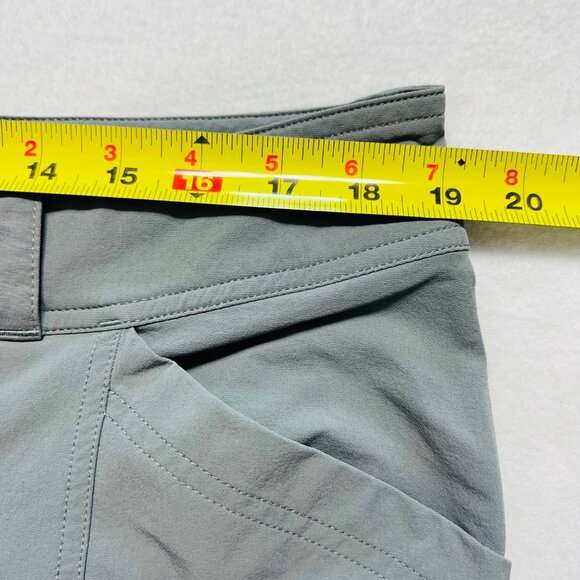 REI Co-Op Women Outdoor Hiking Pants Size 16 Stretch Nylon Gray Adjustable Ankle - Picture 9 of 12